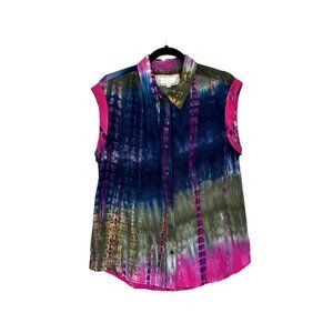 Chambrai Los Angeles Tie Dye Sleeveless Top